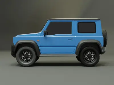 SUZUKI JIMNY 2019 - Brisk Blue Metalic 3D model