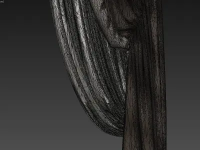 Curtains curtain designs for living room 3D model