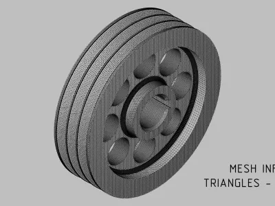 V-Belt Pulley Pack - 8 Pulleys for Z A B C Belt Profiles 3D print model