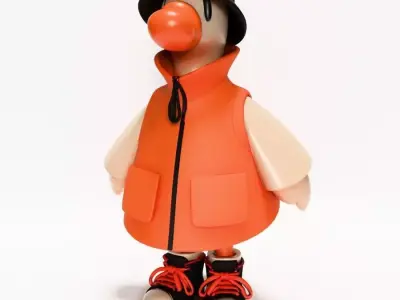  Urban Duckling Dapper Quack Streetwear toy 3D print model