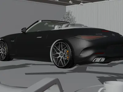 Mercedes SL63 AMG 3D model