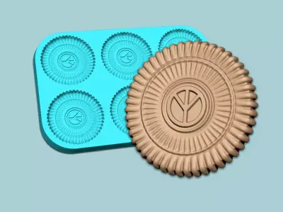 Cookie Mould 16 - Biscuit Silicon Molding 3D print model