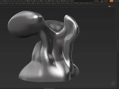 Modern Abstract Decorative sculpture 3d print model 31 3D print model
