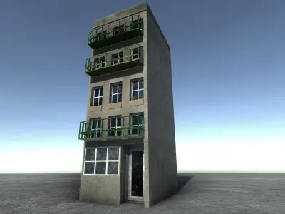 42 buildings for Unity and Unreal Engine Package Low-poly 3D model