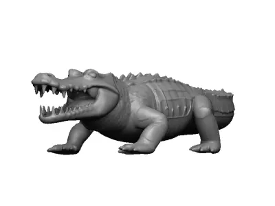 crocodile pendant 3D print model
