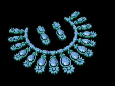 necklace set 502 3D print model