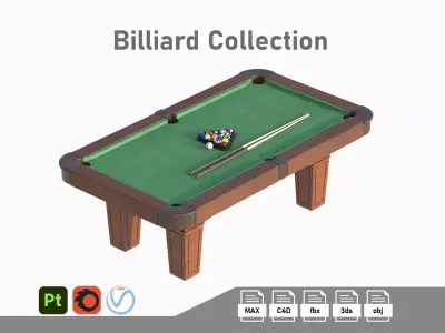 Billiard Collection  3D Model Pack