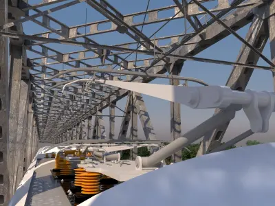 High-speed train ICE 3 Siemens Velaro E Germany 3D model