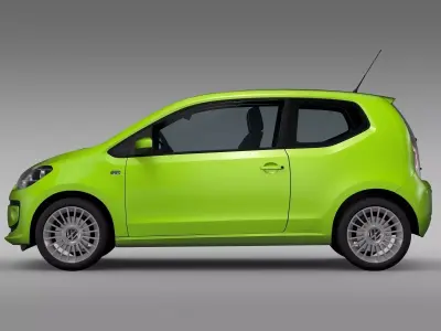 VW UP EcoFuel 3Door 2015 3D model