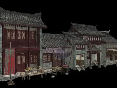 Ancient architecture Chinese ancient architecture 3D model 3D model