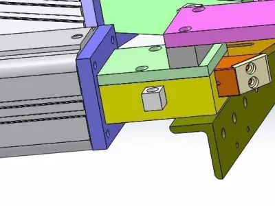 Cylinder position  mechanism 3D model