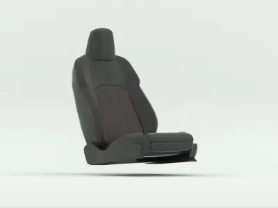 Car seat 3D model