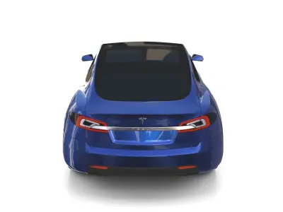 Tesla Model S 2016 Blue 3D model