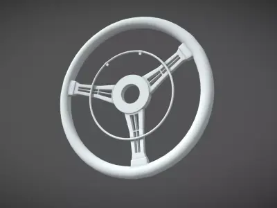 Steering Wheel Madmax Low-poly 3D model