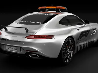 Mercedes-Benz AMG GTS safety car 3D model