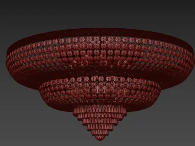  Chandelier Santa E 1 8 100 100 W 3D model