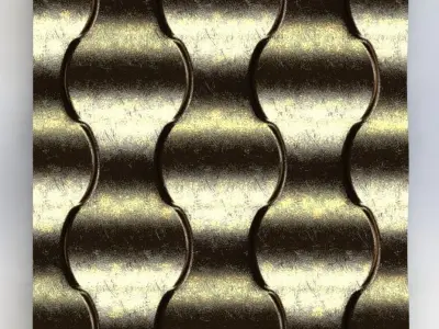 Gypsum decorative 3D panels Scales Free 3D print model