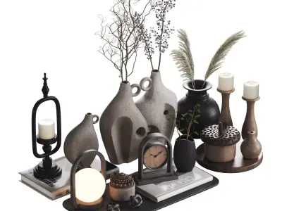 Decorative set 15 3D model purchase
