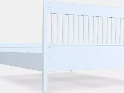 IDANAS Bed frame 21 Low-poly 3D model