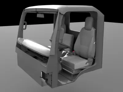 ISUZU NLR130 Carry interior 3D model