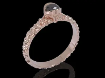 Stylish Ring 3D print model