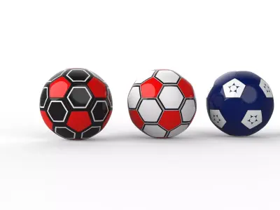SOCCER BALLS 3D model get