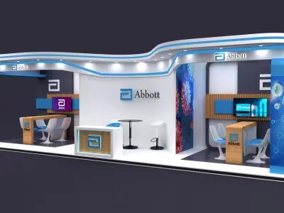 Modern Abbott Booth 3x10 3D model