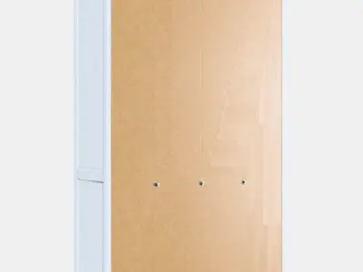 HEMNES Glassdoor cabinet with 3 drawers 1 Low-poly 3D model