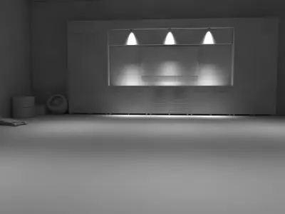 Garage Auto Low-poly 3D model