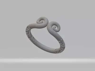 Sun Wukong Monkey King Ring 3D Model 3D print model