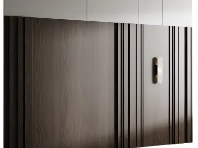 Wall panel 3D model purchase