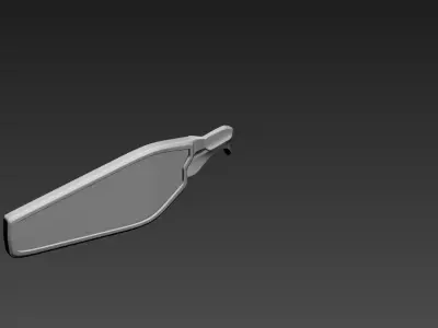 HighPoly Set of two Glasses and two Monocle 3D model