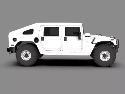 Hummer H1 Military Off-Road SUV 3D model
