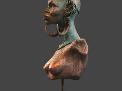 Mursi Woman 3D model