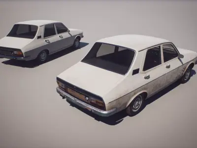  Classic Sedan 1 - R 12 - Game Ready Vehicle Low-poly 3D model