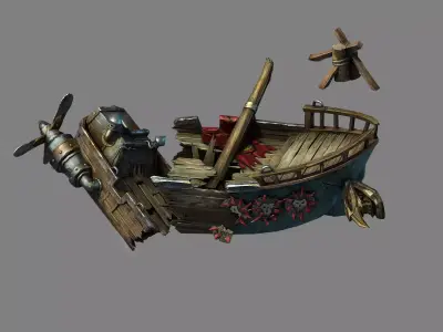Game Steam Harbour - Goblin Breaking 01 3D model
