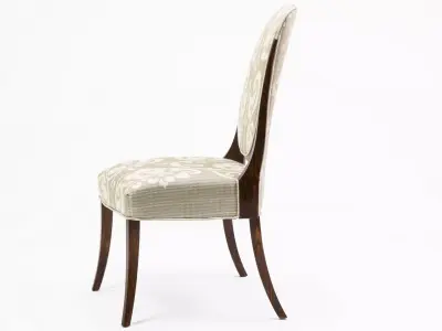 Elegant Floral Chair model pack Low-poly 3D model