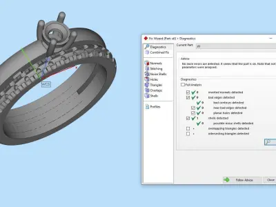Jewelry  Gold ring  3D print model