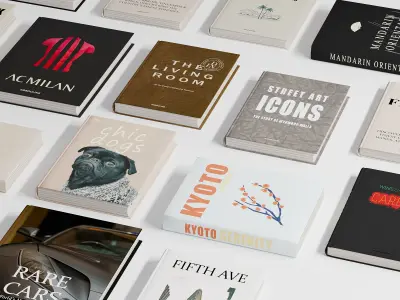 Book Collection 02-Assoulin Coffee Table Books 3D model