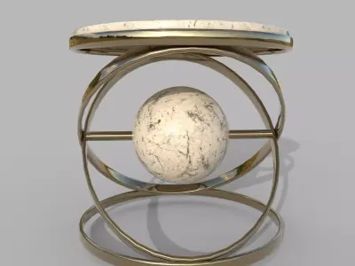 Coffee table Low-poly 3D model