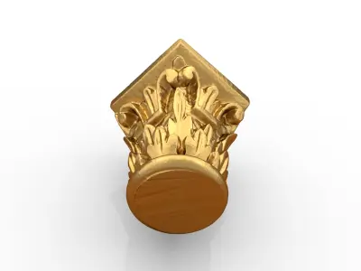 Classic decor ornament carved 05 3D model