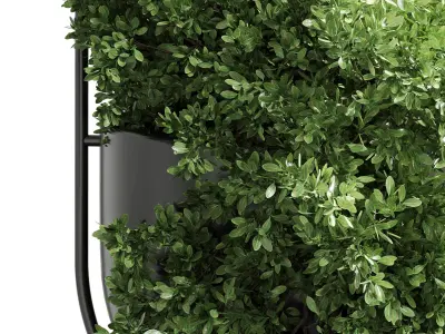 Indoor plants hanging pot-metal vase 12 3D model