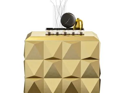 Baker Facet Chest cabinets 3D model