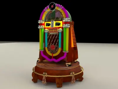 Jukebox old fashioned 3D model