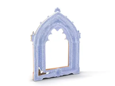 Gothic Arch Window Frame Model Pack Low-poly 3D model
