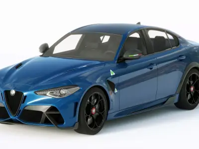 Alfa Romeo Giulia GTAm 2021 3D model