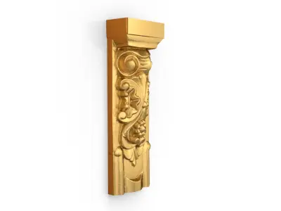 Classic decor ornament carved 15 3D model