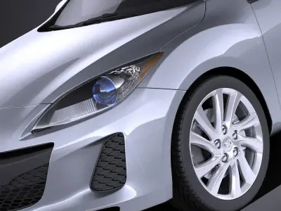 Mazda 3 Sedan 2013 VRAY 3D model