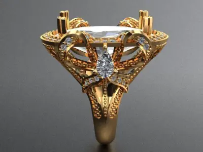 RIBBON RING  3D print model