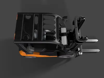 forklift Low-poly 3D model